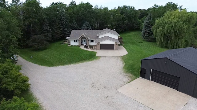 6257 185th Ave SE, Santiago Twp, MN 55308 - view from above of property featuring a forest