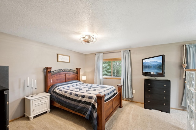 6257 185th Ave SE, Santiago Twp, MN 55308 - bedroom with light carpet and a textured ceiling
