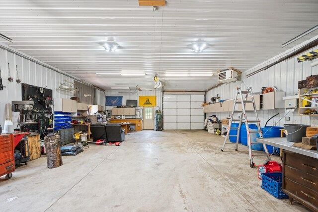 6257 185th Ave SE, Santiago Twp, MN 55308 - garage featuring a workshop area