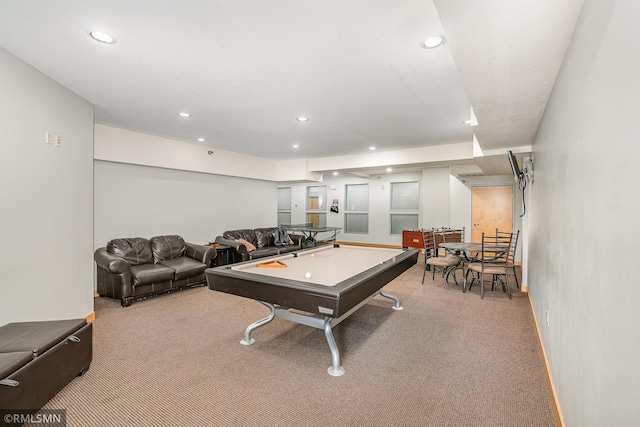 2600 University Ave SE Unit 318, Minneapolis, MN 55414 - recreation room with carpet flooring, pool table, and recessed lighting