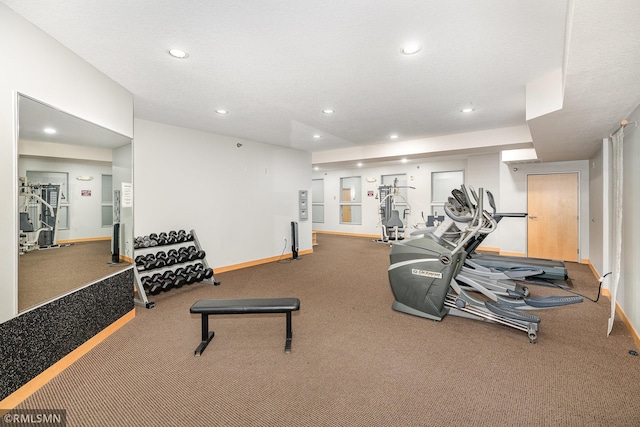 2600 University Ave SE Unit 318, Minneapolis, MN 55414 - gym featuring recessed lighting and carpet floors