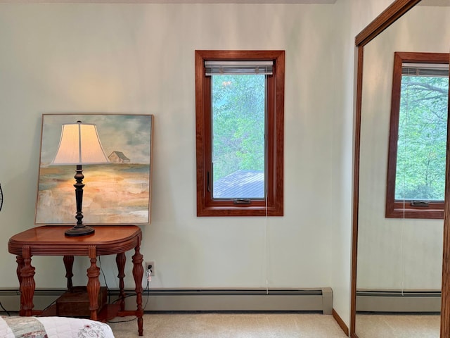 3025 Viewpoint Rd, Isle, MN 56342 - interior space with a baseboard heating unit