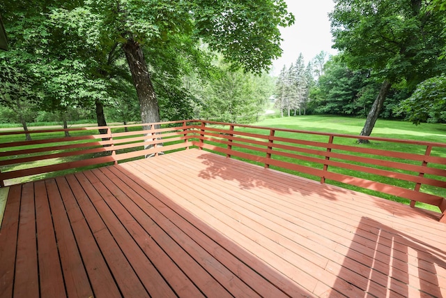 7719 Canary Rd SW, Alexandria, MN 56308 - deck featuring a yard and view of scattered trees