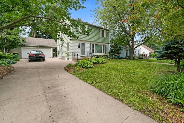 1105 9th Ave NW, Rochester, MN 55901 - view of front of house with driveway, a front yard, and an attached garage