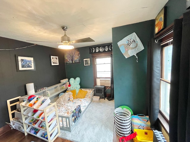407 Minnesota St, Redwood Falls, MN 56283 - living room featuring ceiling fan and radiator