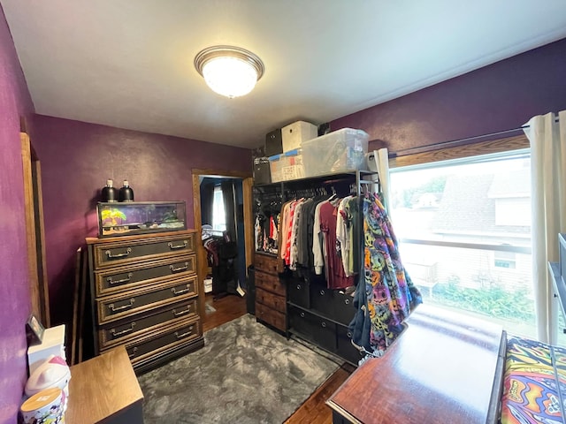 407 Minnesota St, Redwood Falls, MN 56283 - walk in closet featuring wood finished floors
