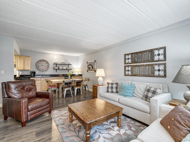 2700 44th St Unit 116, Minneapolis, MN 55410 - living room with dark wood finished floors