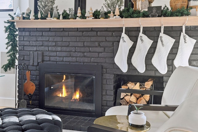 1611 Hill Ridge Ter, Minnetonka, MN 55305 - detailed view of a brick fireplace