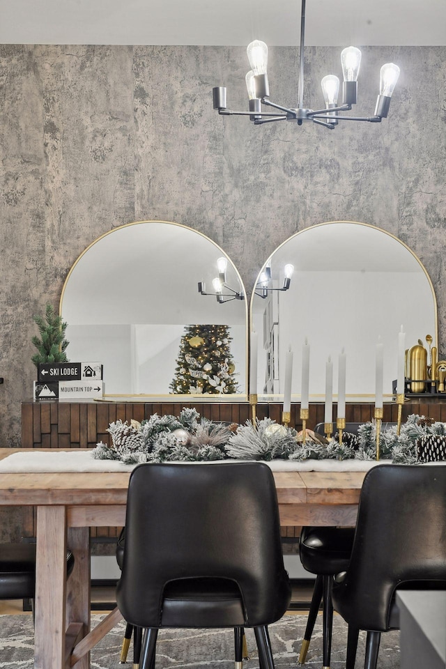 1611 Hill Ridge Ter, Minnetonka, MN 55305 - dining room featuring a chandelier