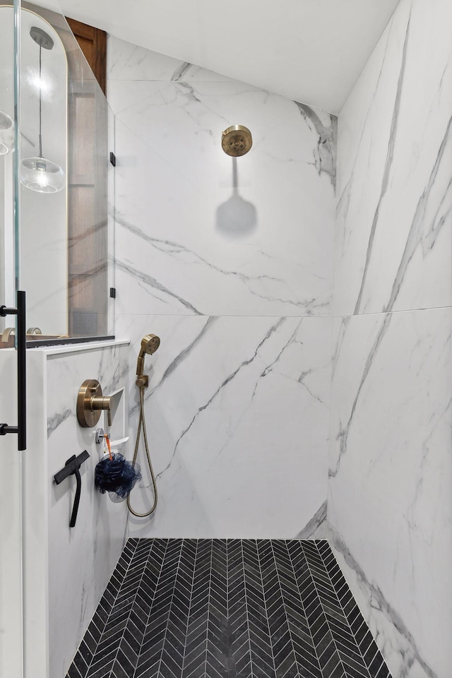 1611 Hill Ridge Ter, Minnetonka, MN 55305 - full bathroom featuring a marble finish shower