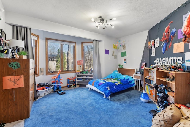 1611 Hill Ridge Ter, Minnetonka, MN 55305 - bedroom featuring carpet and a textured ceiling
