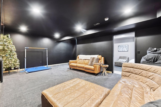 1611 Hill Ridge Ter, Minnetonka, MN 55305 - home theater featuring carpet floors and baseboards