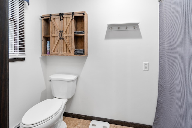 1708 Woodland Rd, Saint Cloud, MN 56304 - full bath with a heating unit, a shower with curtain, and tile patterned flooring
