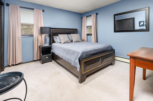 1708 Woodland Rd, Saint Cloud, MN 56304 - bedroom featuring carpet flooring, multiple windows, and a baseboard radiator