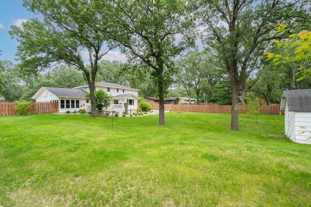 1708 Woodland Rd, Saint Cloud, MN 56304 - view of yard with a shed