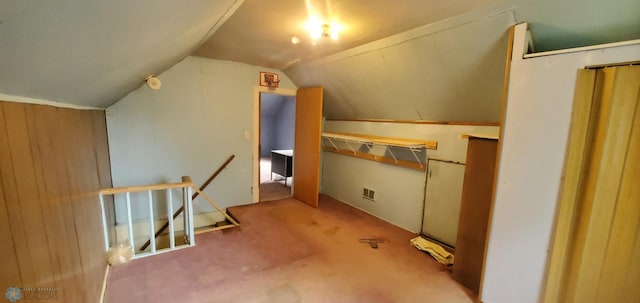 103 Main St S, Kindred, ND 58052 - additional living space with lofted ceiling and carpet