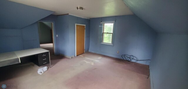 103 Main St S, Kindred, ND 58052 - additional living space featuring lofted ceiling and light colored carpet