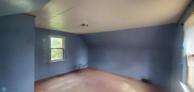 103 Main St S, Kindred, ND 58052 - additional living space with lofted ceiling and unfinished concrete floors