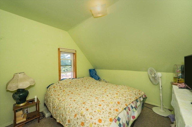 3732 6th St, Superior, WI 54880 - carpeted bedroom featuring vaulted ceiling and baseboards