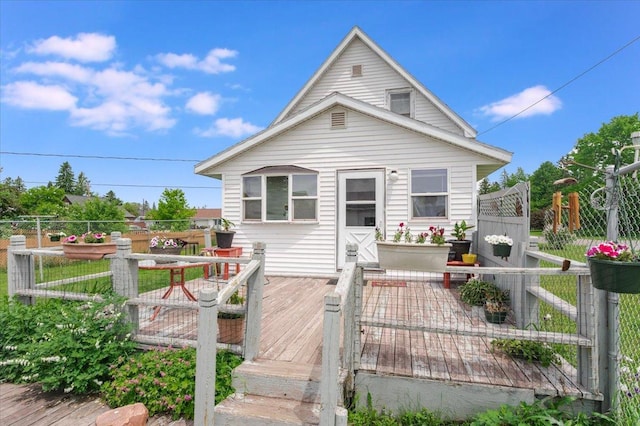 3732 6th St, Superior, WI 54880 - view of front of home featuring a wooden deck
