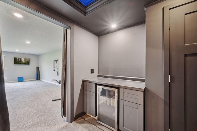 14660 109th Ave N, Maple Grove, MN 55369 - bar area with wine cooler, recessed lighting, and light carpet
