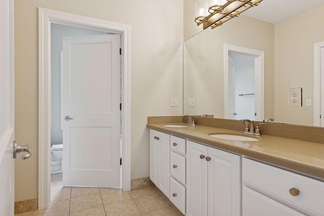 2 Red Forest Ln, North Oaks, MN 55127 - full bath with double vanity and tile patterned floors