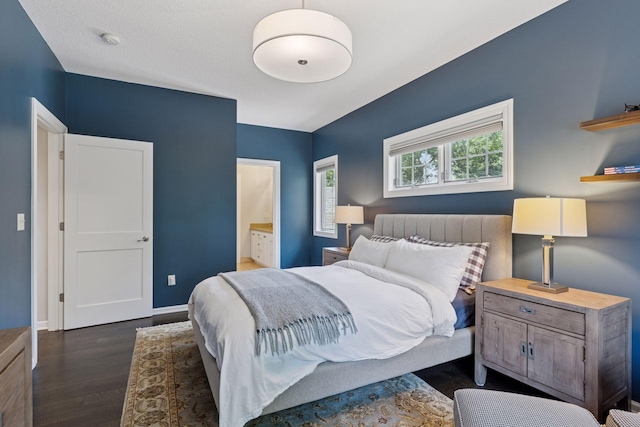 2 Red Forest Ln, North Oaks, MN 55127 - bedroom featuring dark wood-type flooring and ensuite bathroom