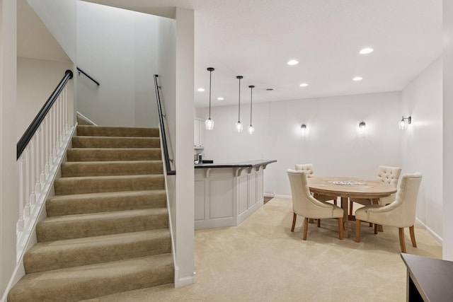 2 Red Forest Ln, North Oaks, MN 55127 - stairs with recessed lighting and carpet flooring
