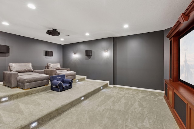 2 Red Forest Ln, North Oaks, MN 55127 - cinema room featuring light carpet and recessed lighting