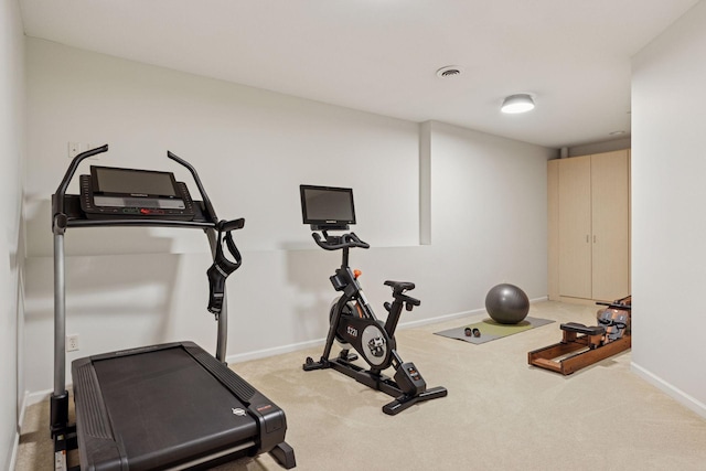 2 Red Forest Ln, North Oaks, MN 55127 - workout room featuring carpet floors and baseboards