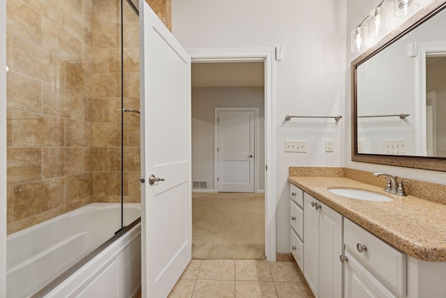 2 Red Forest Ln, North Oaks, MN 55127 - full bath with vanity, tile patterned floors, and  shower combination
