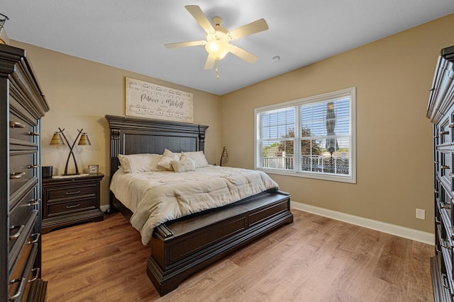 1904 Rock Ridge Ln, Saint Peter, MN 56082 - bedroom featuring light wood-type flooring and a ceiling fan