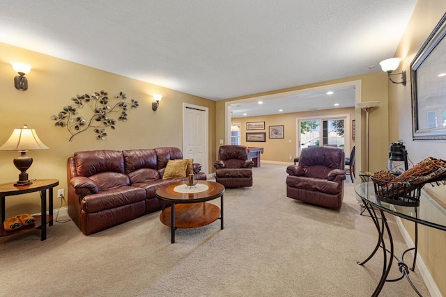 1904 Rock Ridge Ln, Saint Peter, MN 56082 - carpeted living area featuring recessed lighting and baseboards