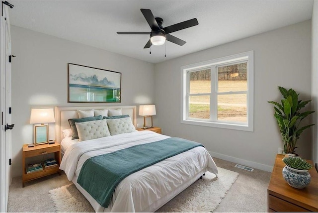 S1546 Shawnee Dr Unit B, Alma, WI 54610 - bedroom with light carpet and ceiling fan
