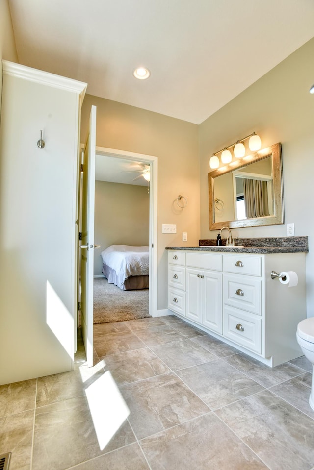 30534 County Highway 12, Dalton, MN 56324 - ensuite bathroom featuring vanity and ceiling fan