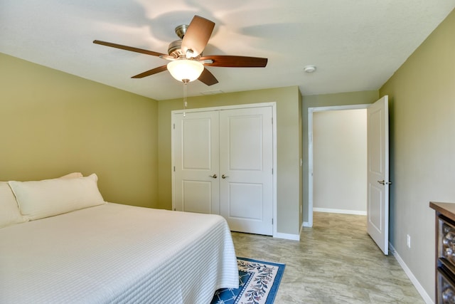 30534 County Highway 12, Dalton, MN 56324 - bedroom with a closet and ceiling fan