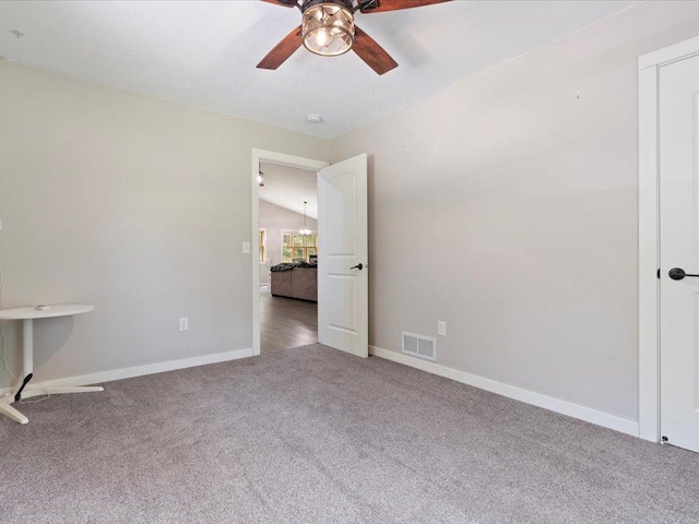 6629 45th Ave SW, Moose Lake Twp, MN 56472 - unfurnished room with carpet floors and a ceiling fan