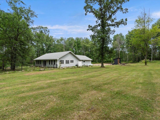 6629 45th Ave SW, Moose Lake Twp, MN 56472 - view of yard featuring a shed