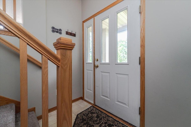 4363 Victor Path Unit 7, Hugo, MN 55038 - entryway with stairway and light tile patterned floors