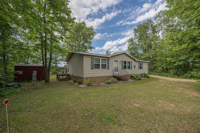 1618 Maple Shores Ln NE, Longville, MN 56655 - view of front of home with a front yard