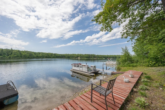 1618 Maple Shores Ln NE, Longville, MN 56655 - dock featuring a view of trees and a water view