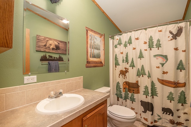 1618 Maple Shores Ln NE, Longville, MN 56655 - bathroom with vanity and a shower with shower curtain