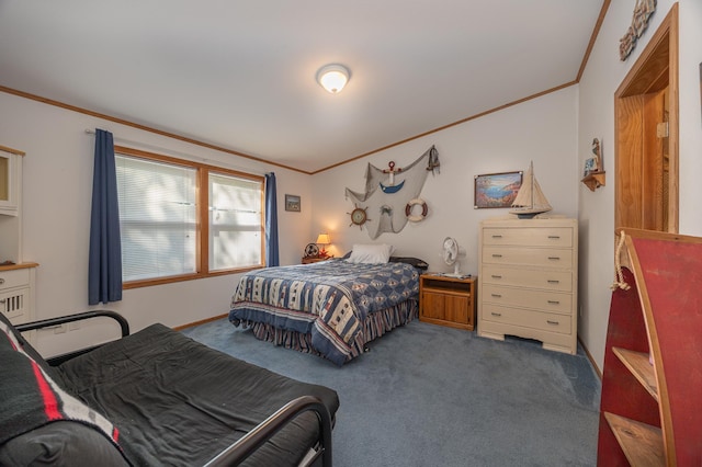 1618 Maple Shores Ln NE, Longville, MN 56655 - carpeted bedroom with crown molding