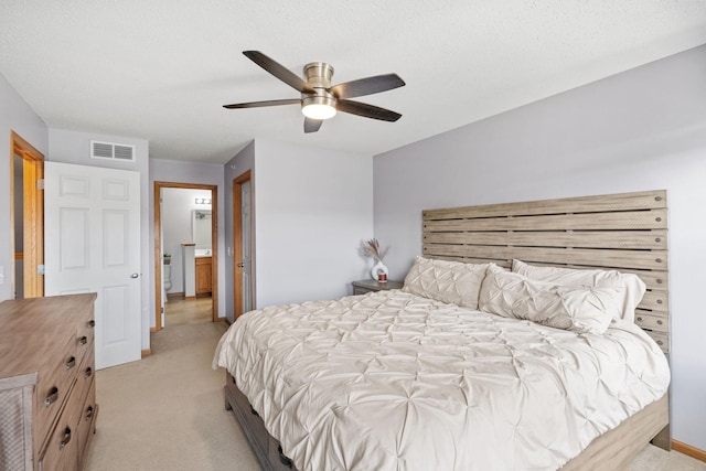 13659 Brick Path, Rosemount, MN 55068 - bedroom with light carpet, ceiling fan, and ensuite bathroom