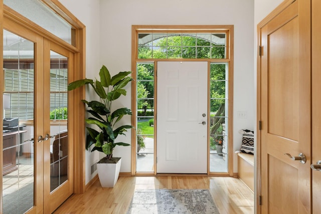 3027 135th Ave NE, Ham Lake, MN 55304 - entryway with light wood finished floors and french doors