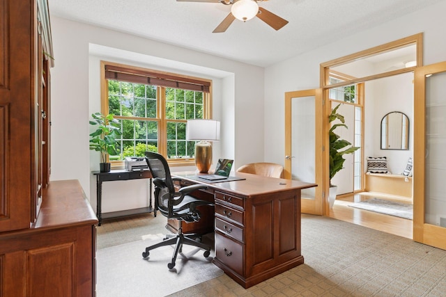 3027 135th Ave NE, Ham Lake, MN 55304 - office with a ceiling fan