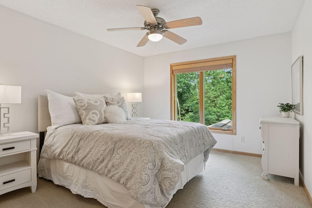 3027 135th Ave NE, Ham Lake, MN 55304 - bedroom featuring light colored carpet and ceiling fan