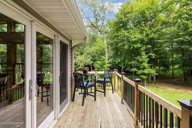 3027 135th Ave NE, Ham Lake, MN 55304 - deck with view of scattered trees