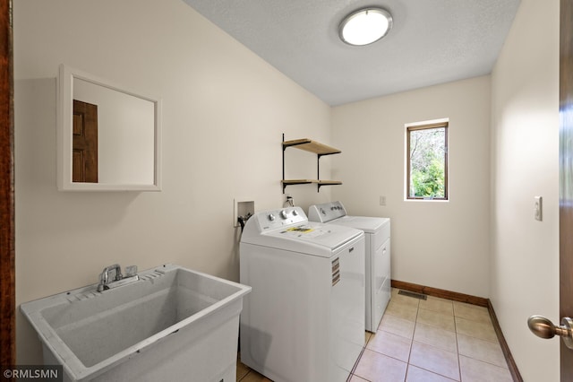 2117 Oakridge St, Saint Paul, MN 55119 - washroom featuring washer and clothes dryer and light tile patterned flooring