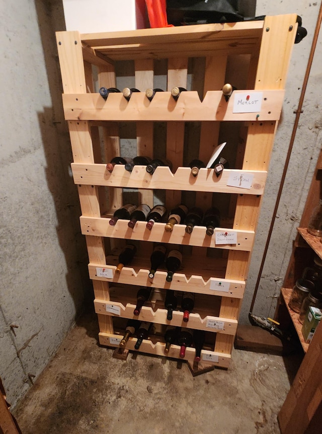 511 4th St W, Jasper, MN 56144 - wine cellar featuring unfinished concrete flooring